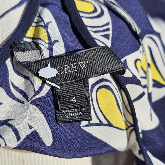 J Crew silk navy tank top - Picture 3 of 4